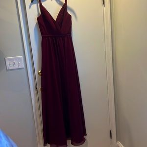 Sorella Vita Burgundy/Wine long dress